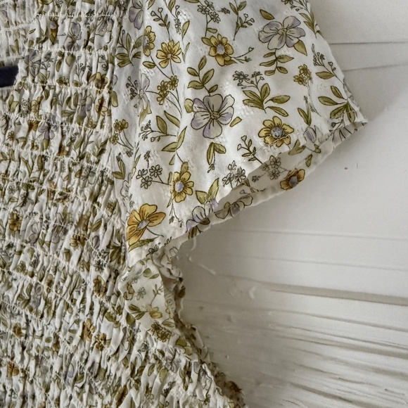 American Eagle Smocked Babydoll Top | Size S | Floral - Picture 8 of 8